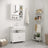 Wall Cabinet - White - Wooden