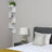5-Tier Floating Wall Corner Shelf - Wood - White - Zigzag Design