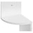 5-Tier Floating Wall Corner Shelf - Wood - White - Zigzag Design