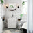 Wall Mounted Bathroom Cabinet - Wood - White - Adjustable Shelves and Buffer Hinges