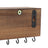 Wall-Mounted Jewellery Organiser - Wood - Rustic Brown - Display with Shelf and Hooks for Earrings and Bracelets