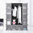 Wardrobe - Metal - Black - Two Clothes Rails