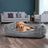 Dog Bed - Fabric - Brown - XXL with Removable Cover