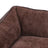 Dog Bed - Plush Fabric - Brown - Washable with Removable Cover