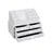 Acrylic Makeup Organizer - Acrylic - White - 4 Drawer Storage Solution for Cosmetics and Jewelry