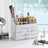 Acrylic Makeup Organizer - Acrylic - White - 4 Drawer Storage Solution for Cosmetics and Jewelry