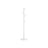 Hall Tree - Wood - White - Free Standing with 7 Rounded Hooks