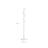 Hall Tree - Wood - White - Free Standing with 7 Rounded Hooks