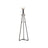 Coat Rack Stand - Beech Wood - Black and Natural Grain - 9 Hooks for Clothes