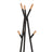 Coat Rack Stand - Beech Wood - Black and Natural Grain - 9 Hooks for Clothes