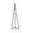 Coat Rack Stand - Beech Wood - Black and Natural Grain - 9 Hooks for Clothes