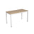 Study Table - Wood - Natural Finish - Large Surface Area with Adjustable Leveling Feet