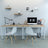 Study Table - Wood - Natural Finish - Large Surface Area with Adjustable Leveling Feet