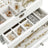 Jewelry Organizer - Engineered Wood - Black - 3-Tier with Velvet Lining and Drawers