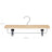 Wooden Skirt Trouser Hangers - Wood - Natural Finish - Adjustable Clips with Rotated Hooks