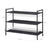 3-Tier Shoe Rack - Smoky Grey - Polyrattan