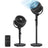 Standing Fan for Bedroom - Plastic and Steel - Ink Black - with Remote