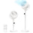 Standing Fan for Bedroom - Plastic and Steel - Cloud White