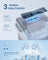 Ice Maker Countertop - Plastic and ABS Plastic - Silver Grey