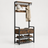 6-in-1 Hall Tree – Coat Rack with 10 Hooks – Shoe Bench – 2 Drawers - Detachable