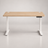 Height Adjustable Desk - Engineered Wood - Cloud White - Electric with 4 Memory Heights and Storage Pocket