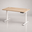 Height Adjustable Desk - Engineered Wood - Cloud White - Electric with 4 Memory Heights and Storage Pocket