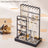 Jewelry Organizer - Metal - Clear - Multi-Functional Display Stand with Velvet Tray
