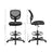 Drafting Stool Chair - Mesh - Black - Ergonomic Design with Adjustable Height Footrest