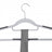 Coat Hangers - Heavy Duty Plastic - Grey - Non-Slip Design