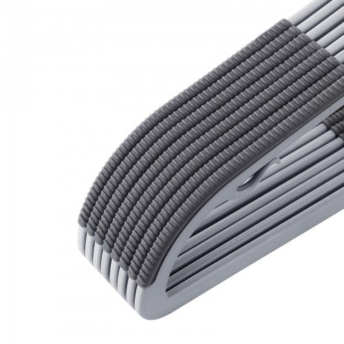 Coat Hangers - Heavy Duty Plastic - Grey - Non-Slip Design